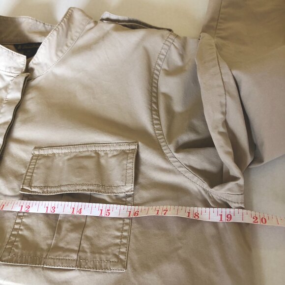 Brooks Brothers Shirtdress Button Front Belt Size 10 Safari Cargo Trench Utility - Picture 15 of 16